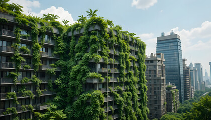 Fototapeta premium Building with Plants