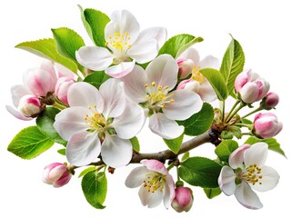 Obraz premium Delicate Apple Blossom Branch - Spring Floral Photography