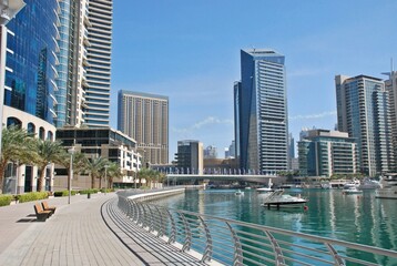 Dubai buildings in marina