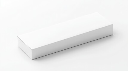 White sliding box mockup for branding, jewelry, or presentation with pastel tones