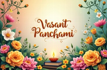 Vasant Panchami Puja or Sarasvati Puja of India. It is a Hindu festival that marks the arrival of spring and is dedicated to Goddess Saraswati, the deity of knowledge, learning, music, and wisdom