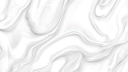 Obraz premium Abstract White Swirling Liquid Fluid Design