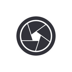 Camera focus solid icons, minimalist vector illustration ,simple transparent graphic element .Isolated on white background