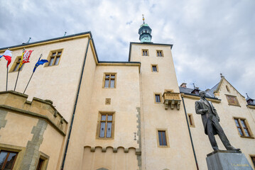 Fototapeta premium Italian Court palace, former seat of the central mint of Bohemia and town hall in Kutna Hora, Czech Republic