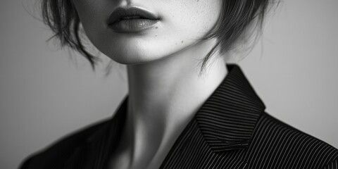 Fashionable Portrait with Intense Stare