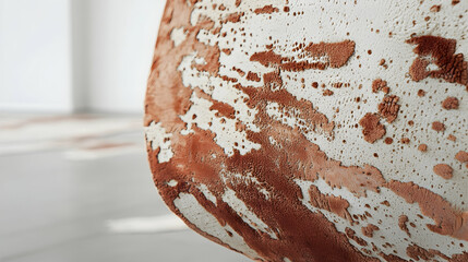 Textured fabric detail, studio shot, blurred background, design sample