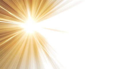 Sunbeam rays in different colors overlay