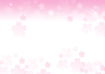 桜のピンクイラスト背景グラデーション