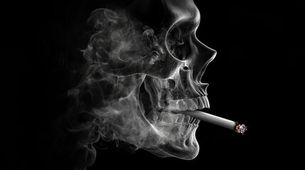 The concept of the harm of smoking on the body