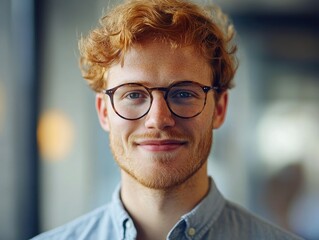 Professional Portrait of a Young Man with Red Hair