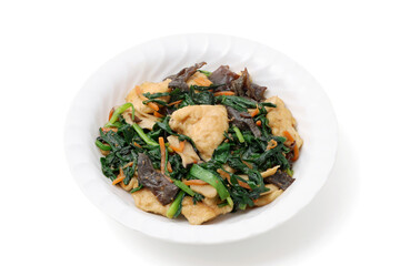 鶏肉とニラの炒め物