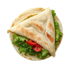 Obraz premium Fresh and Tasty Wrap with Vegetables