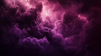 Obraz premium Dramatic pink clouds create a captivating background.
