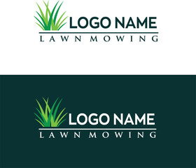 lawncare logo with editable vector file