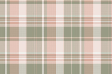 Elegant pastel plaid pattern in soft pink, beige, and sage green hues. Ideal for textile designs, website backgrounds, or crafting projects.