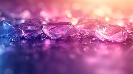 Abstract trendy holographic background in 80s style. Blurred texture in violet, pink and mint colors with scratches and irregularities. Retro futurism, webpunk, disco, neon colors.
