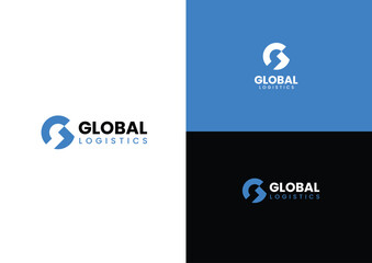 Minimal bold letter G logo design concept 