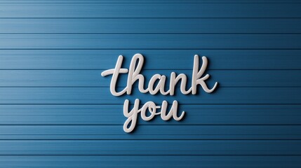 Artistic thank you card design abstract blue background minimalist