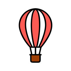 Naklejka premium hot air balloon icon design