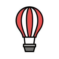 hot air balloon icon design