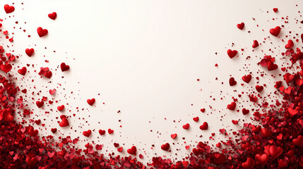 Red hearts on a light background, suitable for a Valentine's Day graphic or wallpaper.
