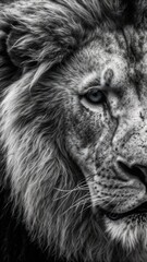 Fototapeta premium Majestic Lion Phone Wallpaper
