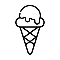 ice cream cone icon design