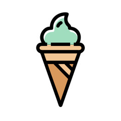 ice cream cone icon design