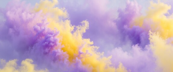 Gradient blending purple and yellow hues