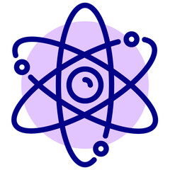 chemistry vector mixed outline icon