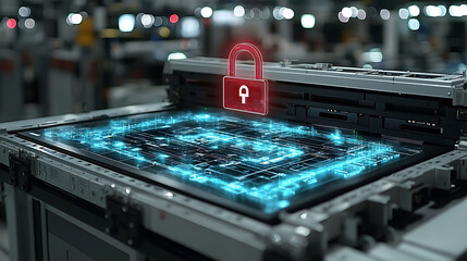 Cybersecurity, data protection, and digital security concept.