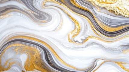 Obraz premium Abstract Gold and Grey Marble Texture