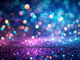 Enchanting Glitter Ombre Christmas Night Wallpaper