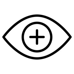 Obraz premium Eye line icon