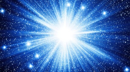 Fototapeta premium Bright and Airy Blue Background with Subtle Sparkles for Peaceful Uplifting Scenes