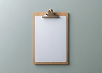 Flawless Visual of Paper Sheet with Clipboard Mockup