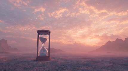 Naklejka premium hourglass in various artistic and conceptual styles