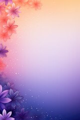 Obraz premium Soft pink background with layered violet flowers