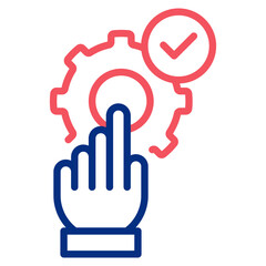 Merger And Acquisition Vector Simple Outline Color Icon