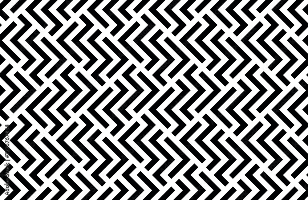 Poster abstract geometric pattern with stripes, lines. seamless vector background. white and black ornament