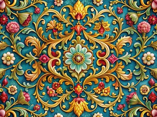 Floral Filigree Scroll Heraldry Design Set - Rule of Thirds