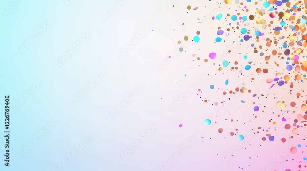 Poster gradient rainbow background confetti copy space vibrant rainbow gradient background with colorful co