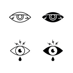 Eye sore icon set color editable