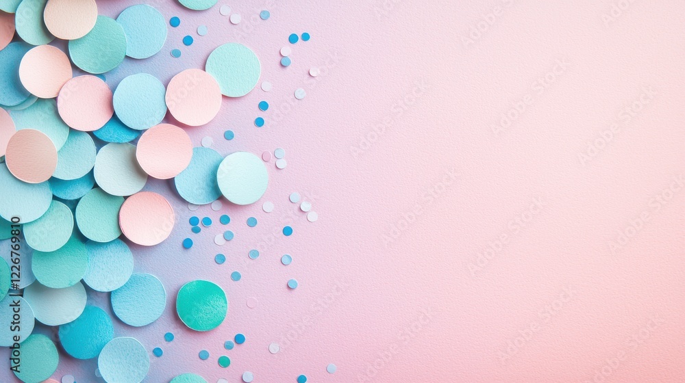 Poster gradient rainbow background confetti copy space watercolor rainbow gradient background with delicate