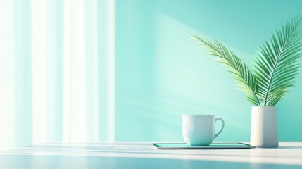 Office Intelligent Automation Efficiency Smart scheduler application on a tablet, optimizing meeting schedules and resource allocation in a modern office setting