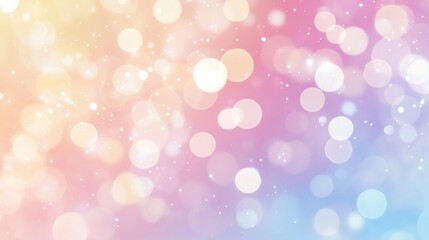Pastel Gradient Bokeh Background with Sparkling Lights for Magical Designs and Celebrations