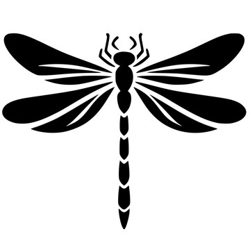 recommend clip art: Silhouette of a dragonfly