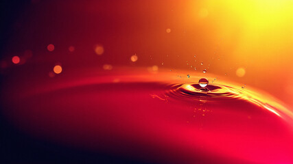 Water droplets, scenery, art, capture, abstraction, fantasy, moment, poster, illustration, template