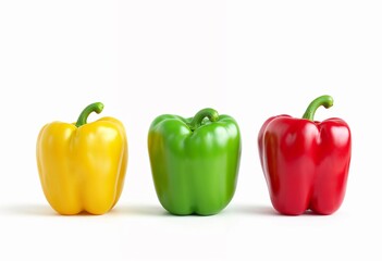 Colorful Bell Peppers Display Vibrant Hues in a Fresh Kitchen Setting. Generative AI
