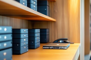 Efficient and secure data storage solutions for a modern home office setup.